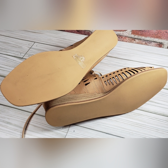 Jeffrey Campbell wedge-heeled open-toed women's shoes size 9 - Picture 12 of 13